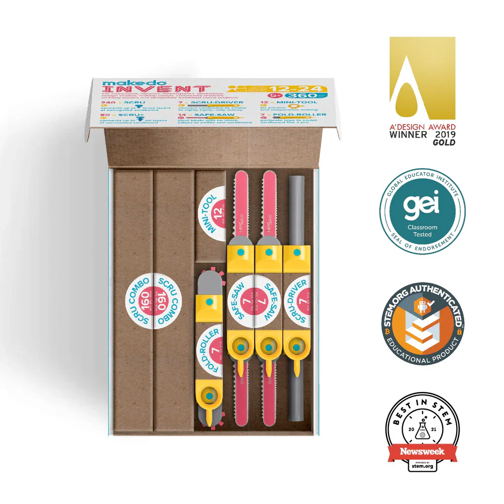 MAKEDO - UPCYCLED CARDBOARD CONSTRUCTION TOOLKIT | INVENT - Image 3