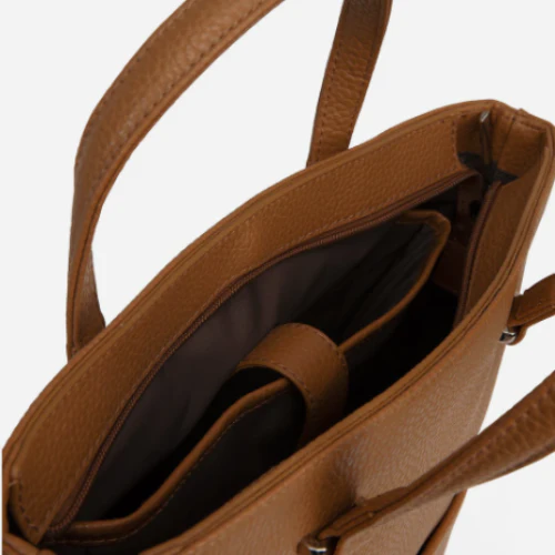 MATT & NAT - LENNIE VEGAN TOTE BAG | PURITY | AMBER - Image 3