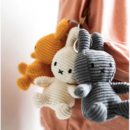 MIFFY - MIFFY KEYCHAIN ECO CORDUROY OFFWHITE - 10 CM - Image 2