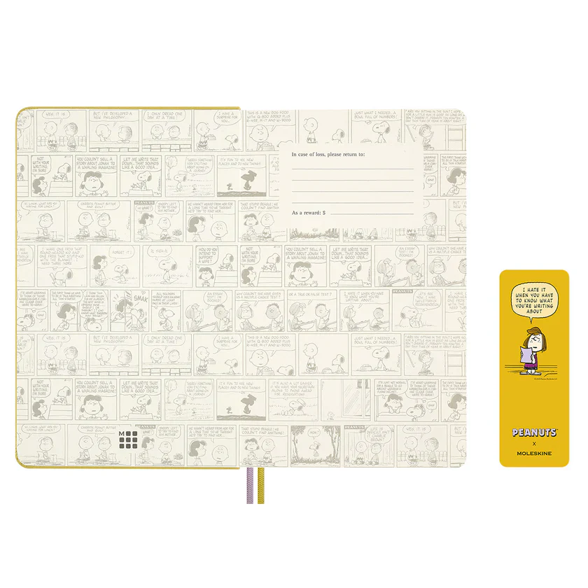 MOLESKINE - PEPPERMINT PATTY PEANUTS LIMITED EDITION NOTEBOOK | YELLOW | LARGE - Image 4