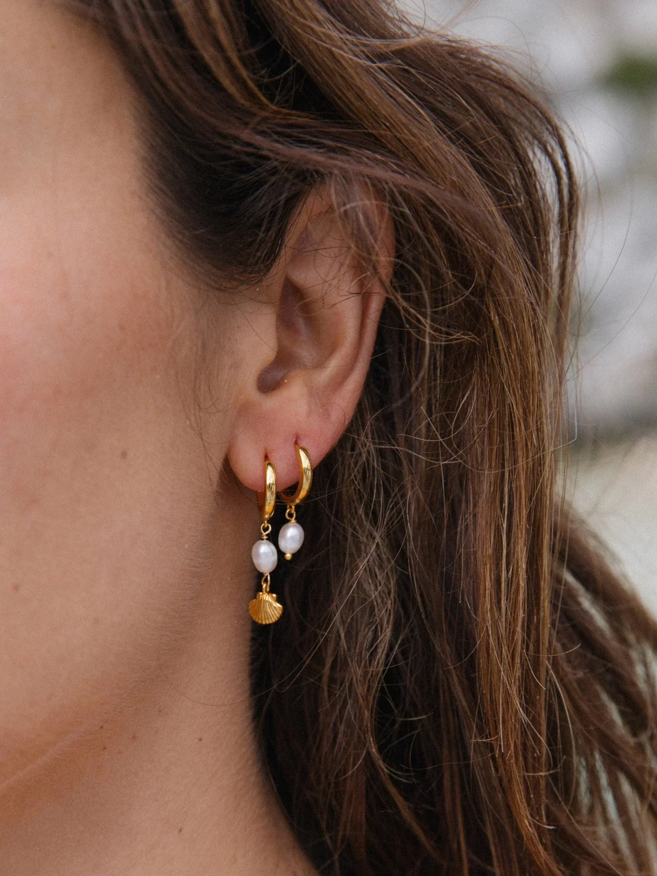MTL - CORA HOOPS IN 18K GOLD - Image 3