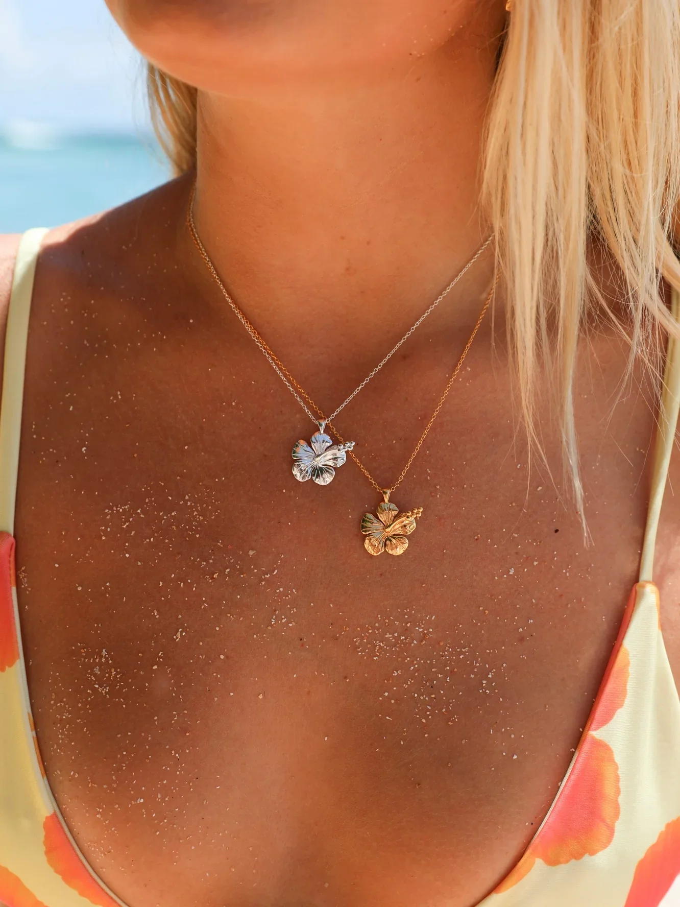 MTL - HIBISCUS NECKLACE STERLING SILVER - Image 5