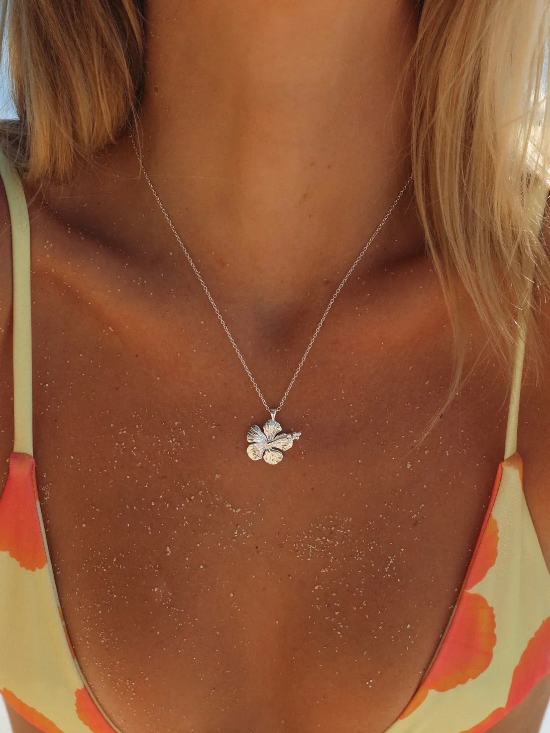 MTL - HIBISCUS NECKLACE STERLING SILVER - Image 7