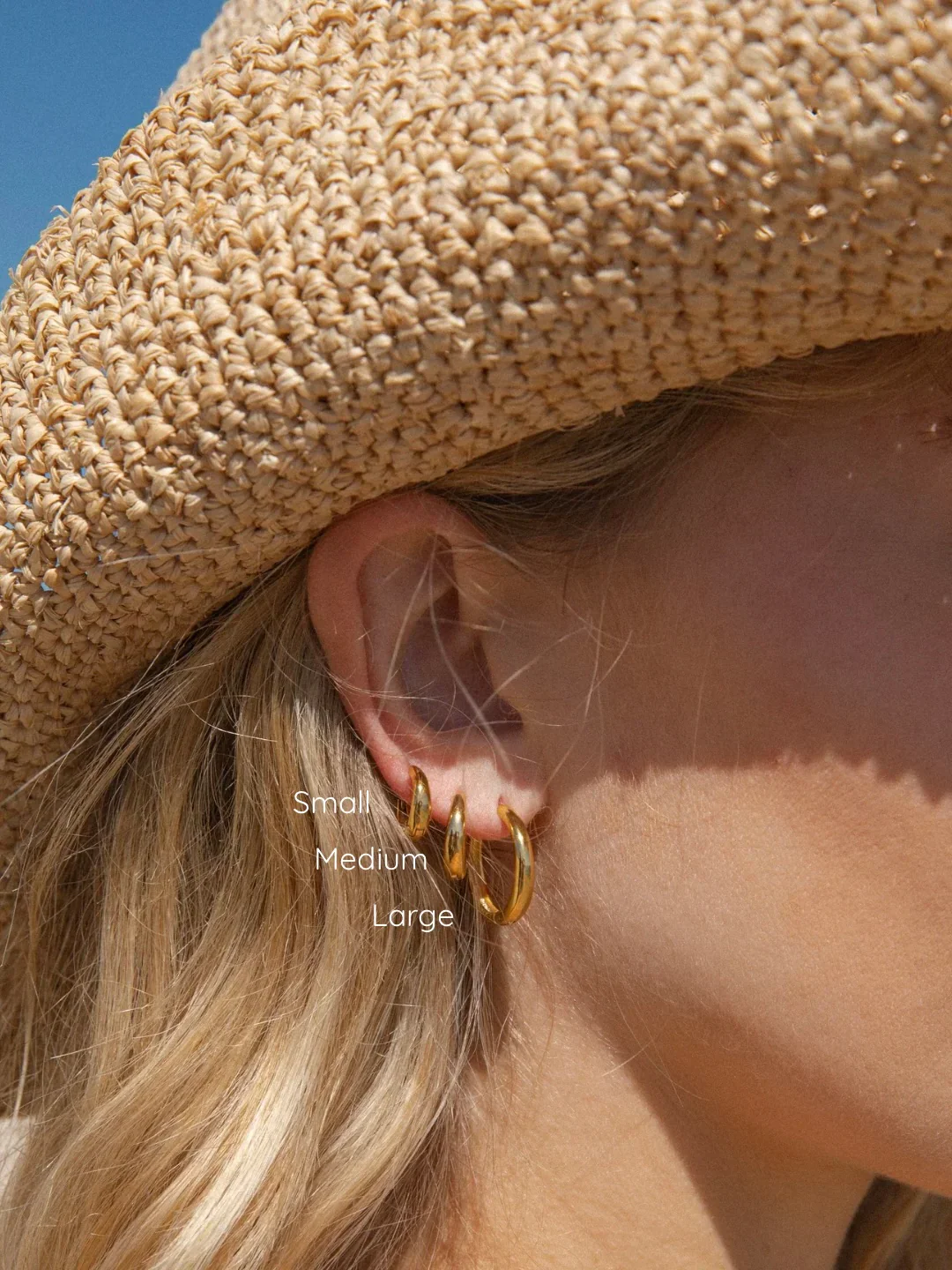 MTL - ISLAND GLOW | HOOPS IN 18K GOLD | LARGE - Image 10
