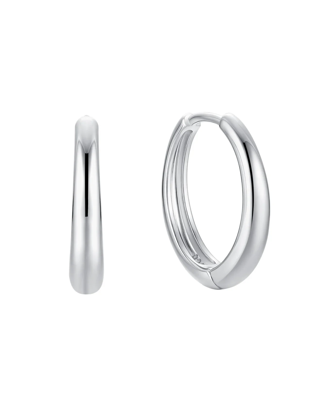 MTL - ISLAND GLOW | HOOPS IN STERLING SILVER | SMALL - Image 4