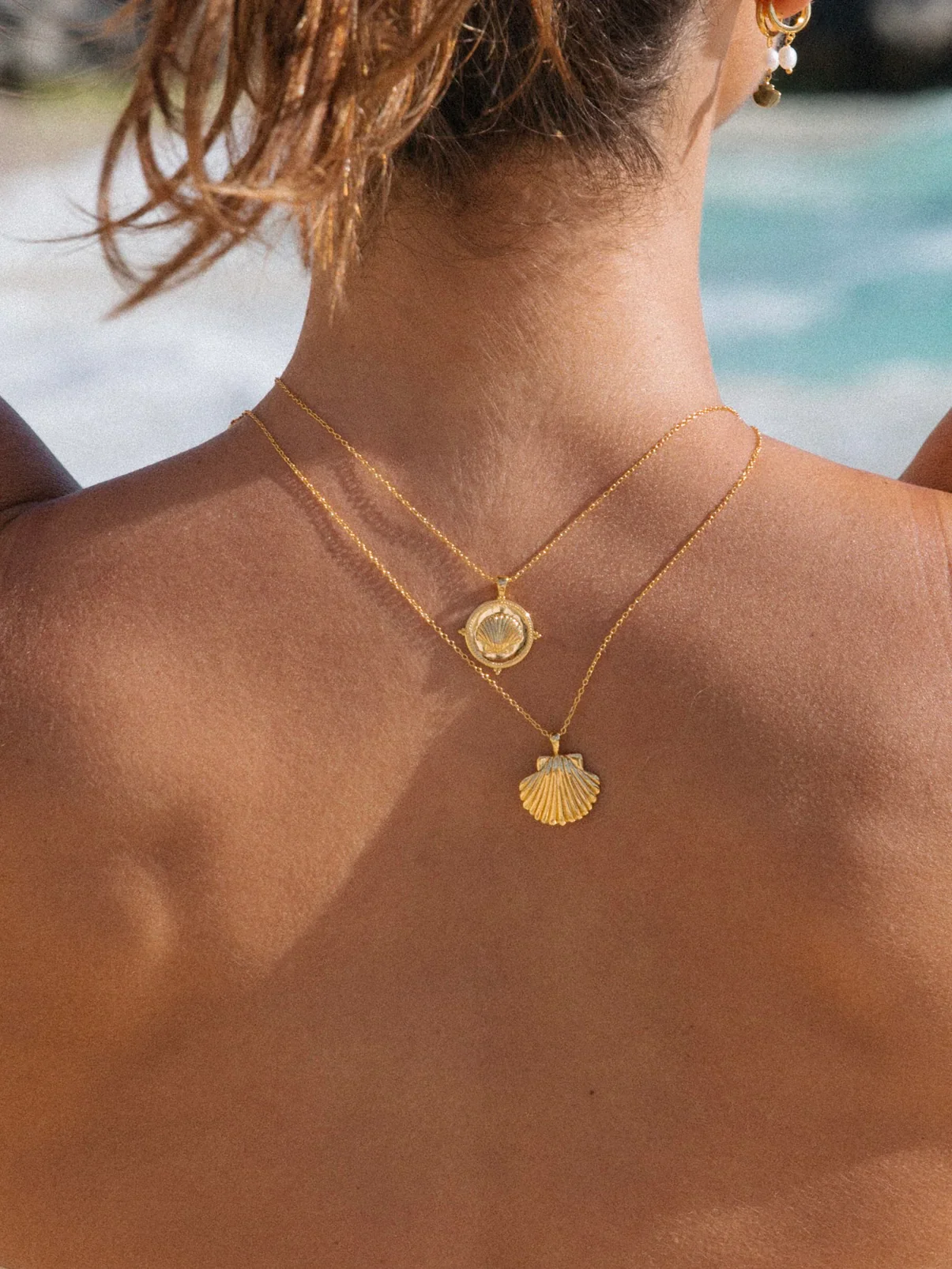 MTL - SUN SHELL NECKLACE IN 18K GOLD VERMEIL - Image 3