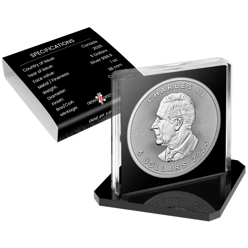 O&G - WINTER BEAVER 2025 CANADA MAPLE LEAF 1OZ SILVER COIN - Image 3