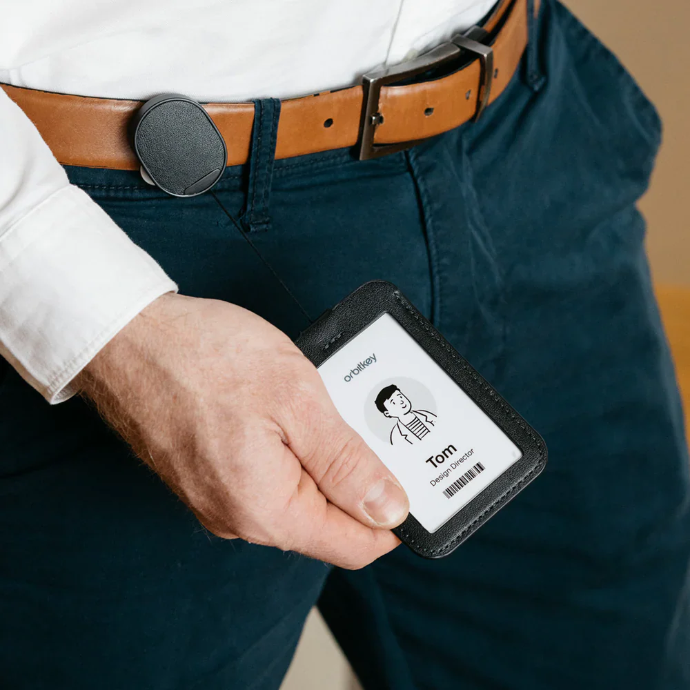 ORBITKEY - ID CARD HOLDER + LANYARD | BLACK - Image 3