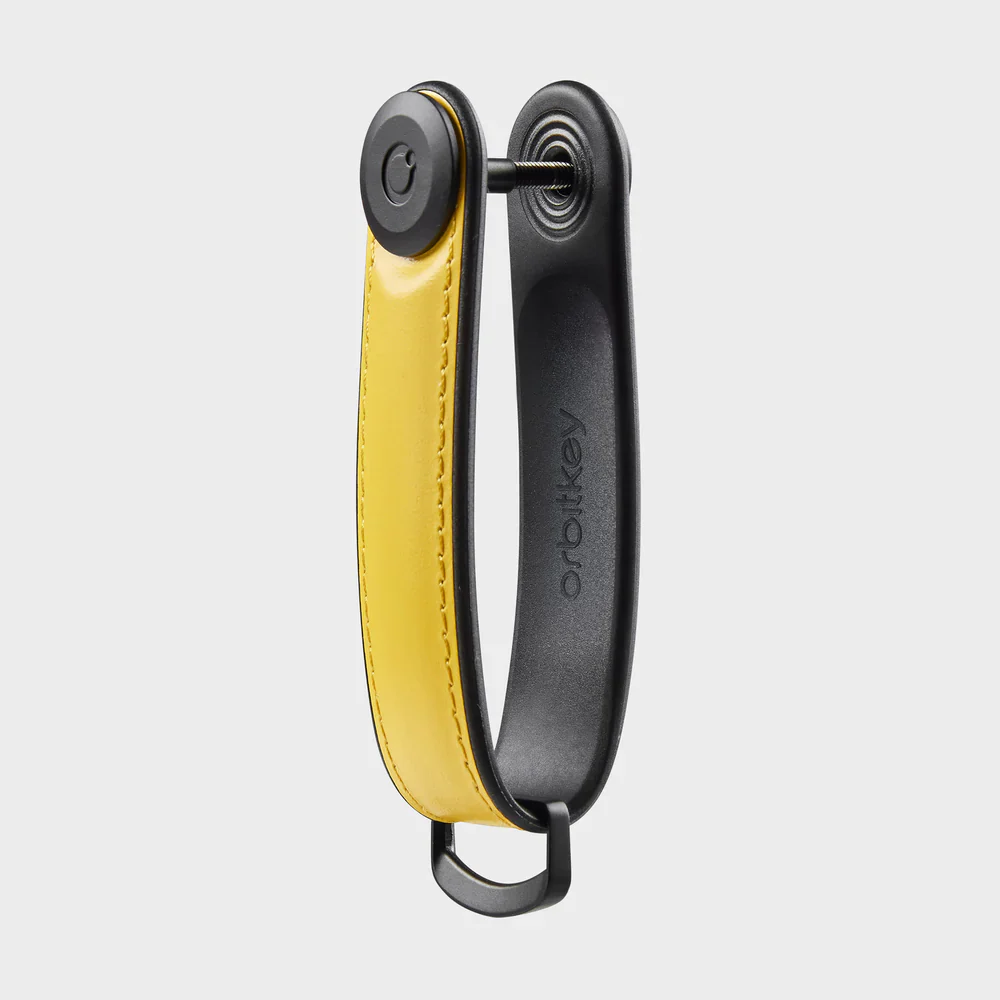 ORBITKEY - KEY ORGANISER | HYBRID LEATHER | SOLAR YELLOW - Image 5
