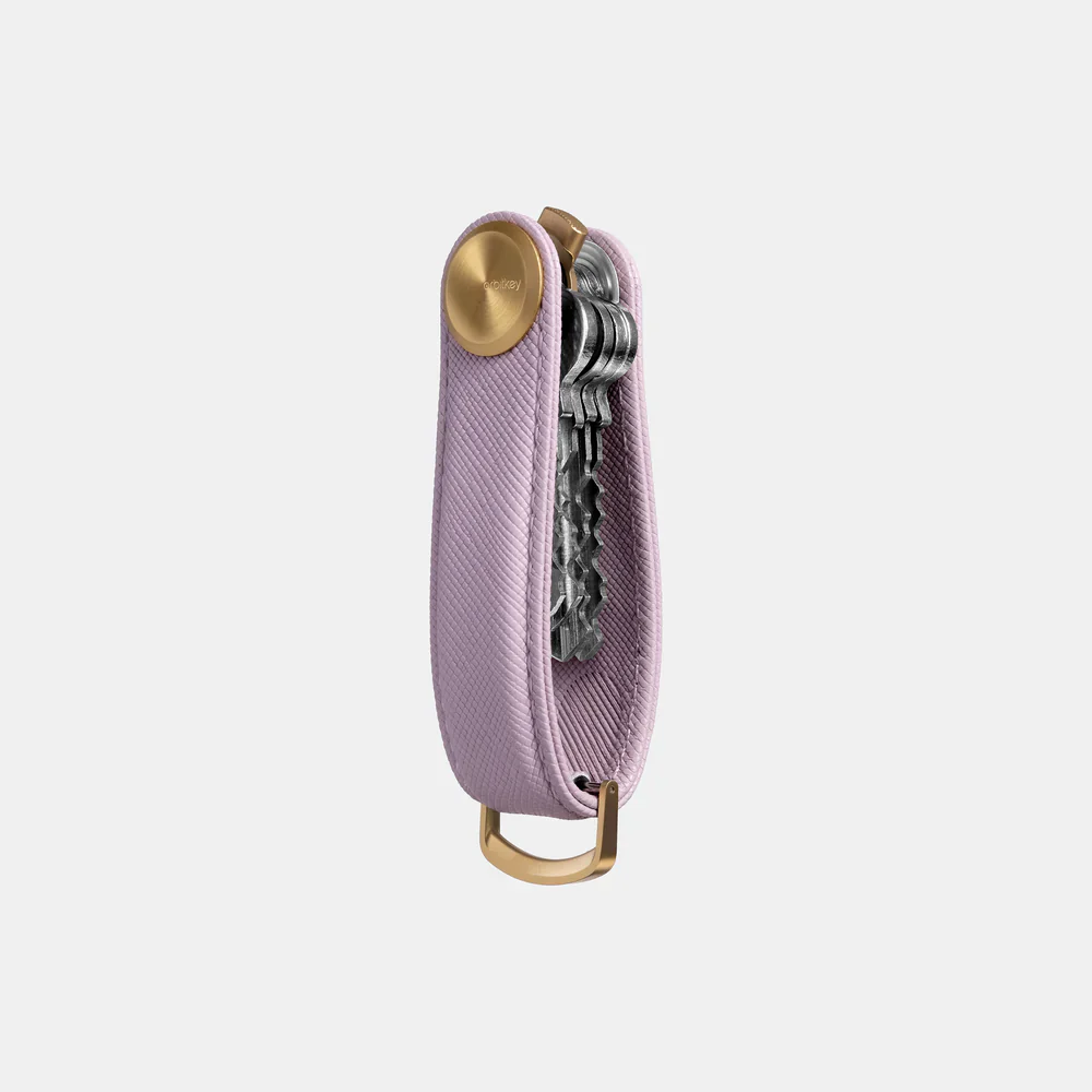 ORBITKEY - KEY ORGANISER PRO | SAFFIANO LEATHER | LILAC - Image 2