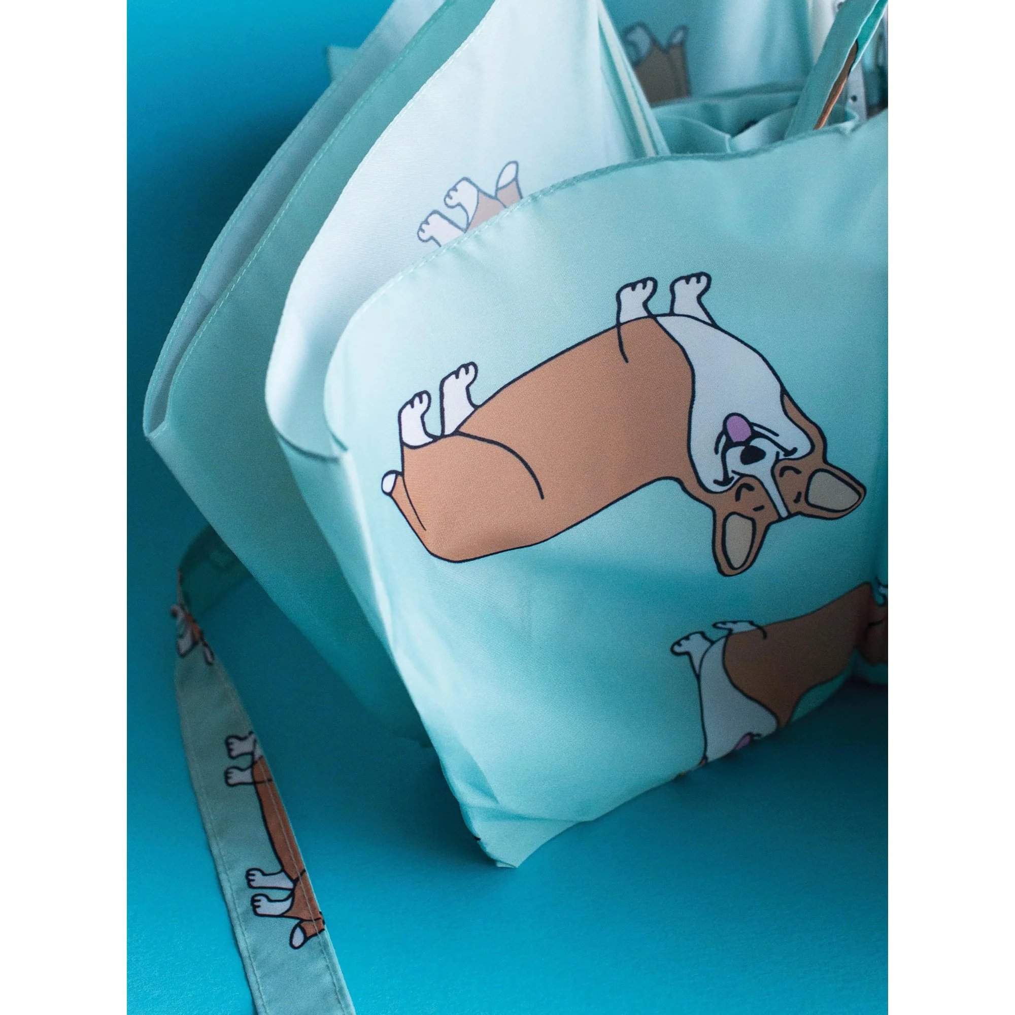 ORIGINAL DUCKHEAD - COMPACT UMBRELLA | COUCOU SUZETTE CORGI MINT - Image 3