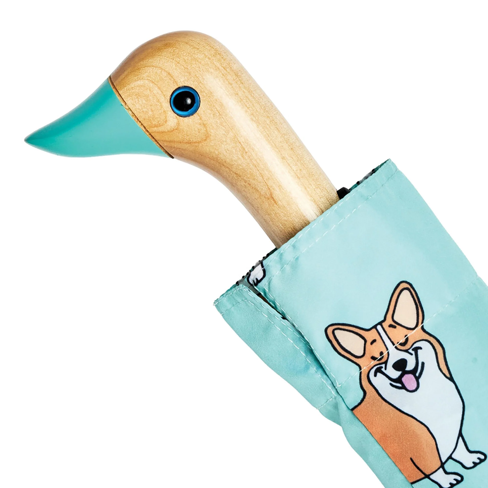 ORIGINAL DUCKHEAD - COMPACT UMBRELLA | COUCOU SUZETTE CORGI MINT - Image 8