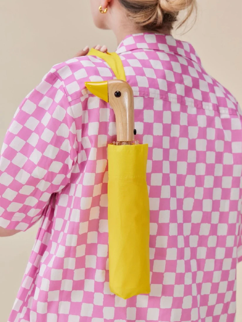 ORIGINAL DUCKHEAD - YELLOW COMPACT ECO-FRIENDLY WIND RESISTANT UMBRELLA - Image 2