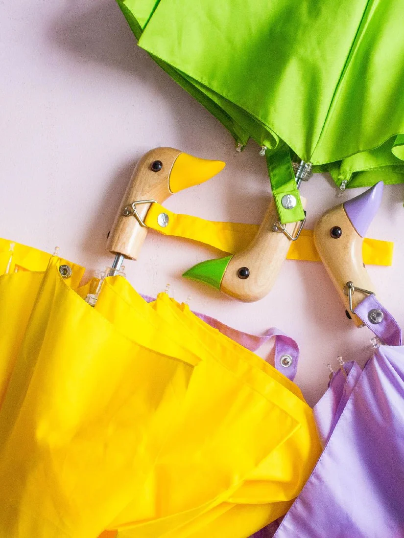 ORIGINAL DUCKHEAD - YELLOW COMPACT ECO-FRIENDLY WIND RESISTANT UMBRELLA - Image 3
