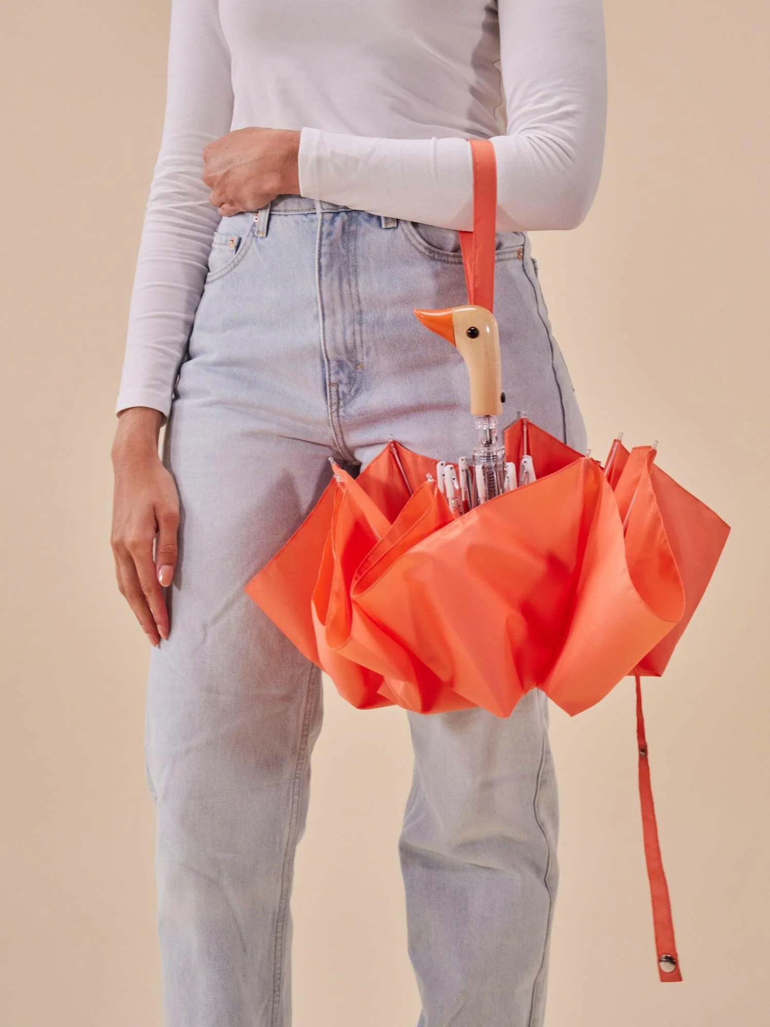 ORIGNAL DUCKHEAD - COMPACT UMBRELLA | PEACH - Image 6