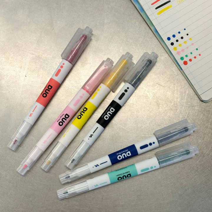 PAPIER TIGRE - DUO PEN SET OF 6 COLORS | VIVID COLOURS - Image 5