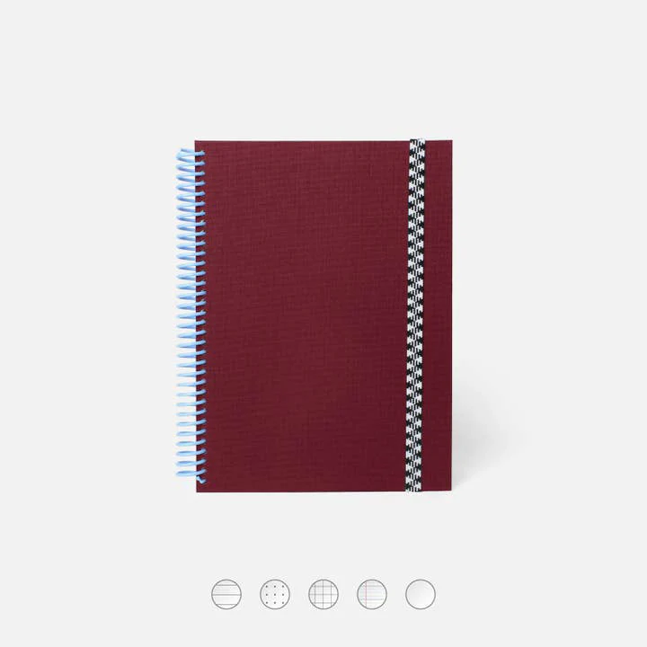 PAPIER TIGRE - HE CANVAS NOTEBOOK A5 | BORDEAUX