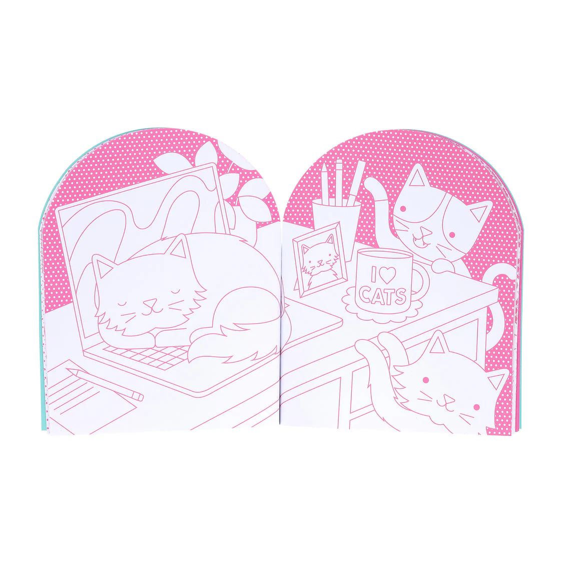 PETIT COLLAGE - COLOURING BOOK WITH STICKER | CATS - Image 2