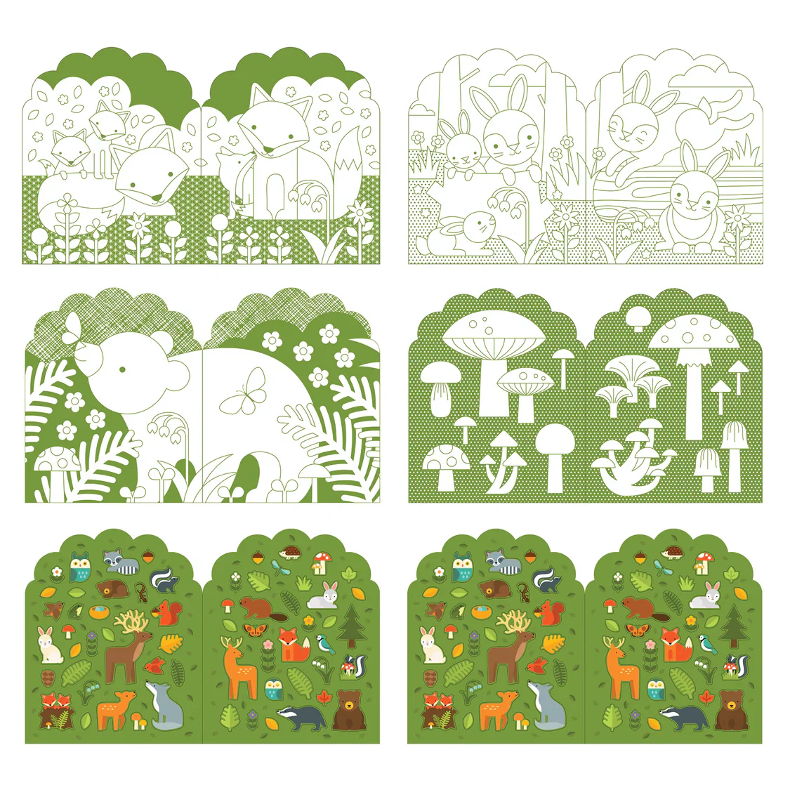 PETIT COLLAGE - COLOURING BOOK WITH STICKER | DINOSAURS - Image 3