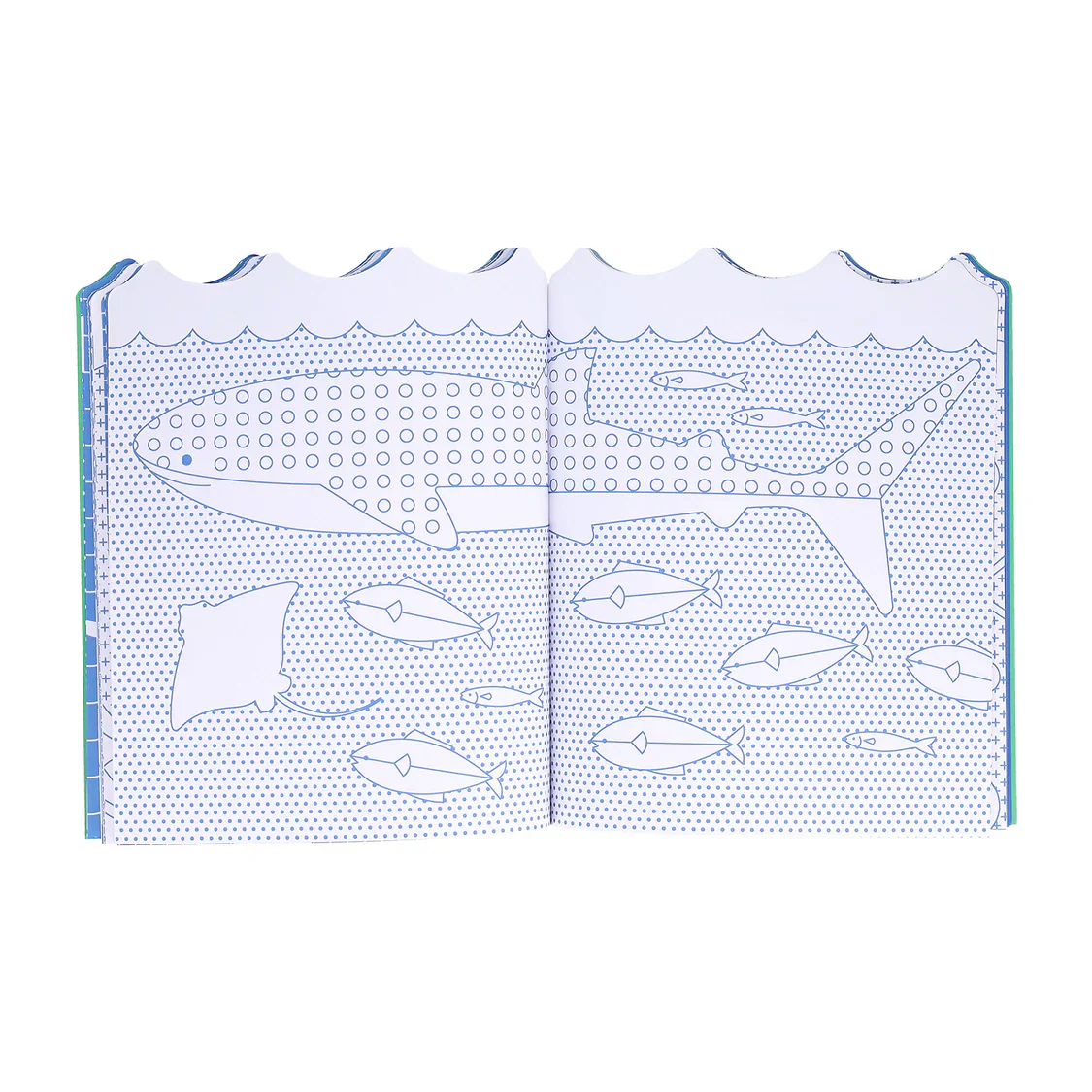 PETIT COLLAGE - COLOURING BOOK WITH STICKERS-OCEAN - Image 2