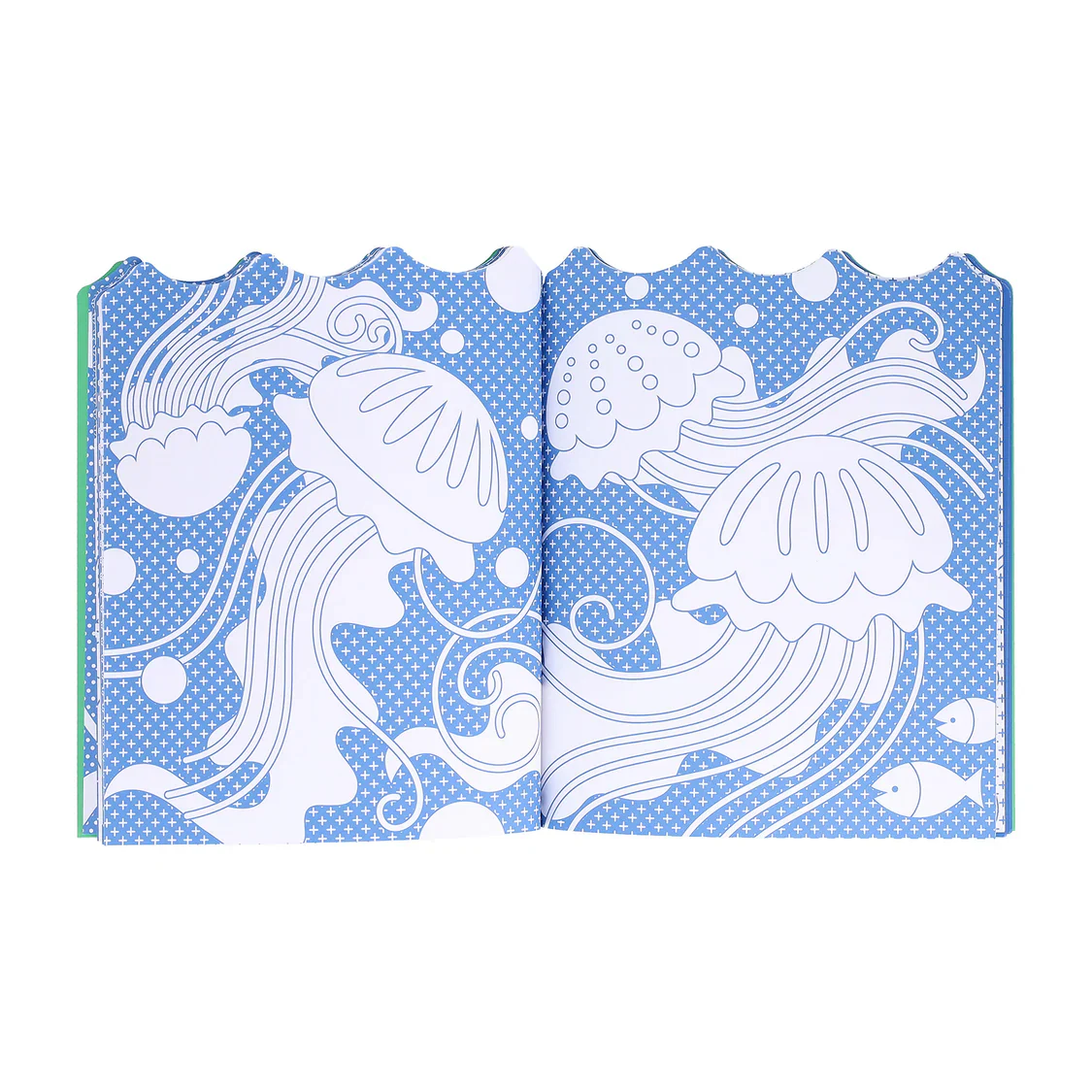 PETIT COLLAGE - COLOURING BOOK WITH STICKERS-OCEAN - Image 3