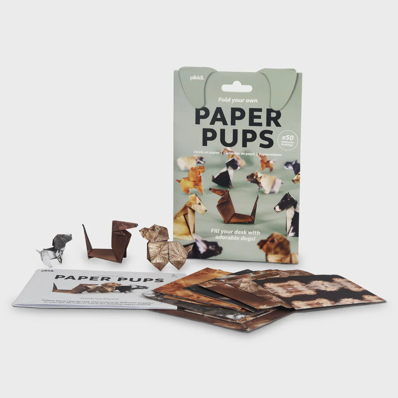 PIKKII - PAPER PUPS | ORIGAMI DOG KIT - Image 3