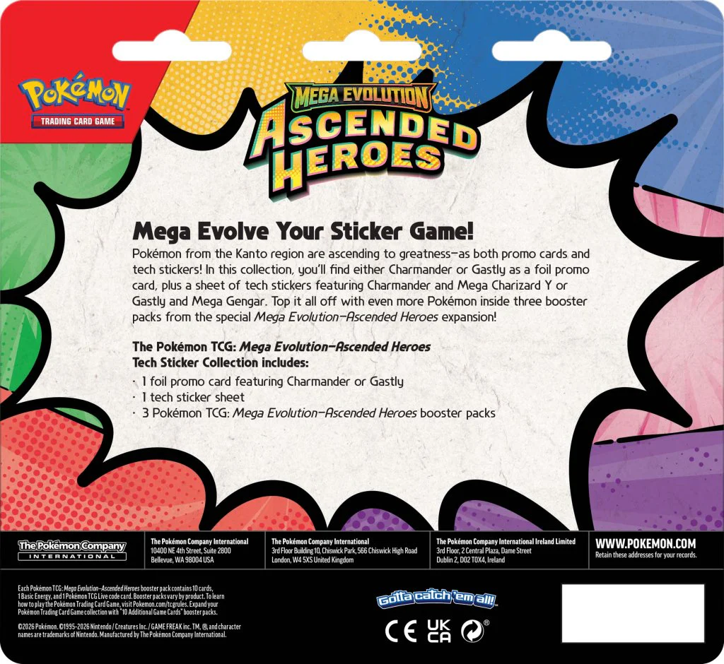 POKEMON - POKEMON TCG | ME2.5 ASCENDED HEROES TECH STICKER BLISTER - Image 3