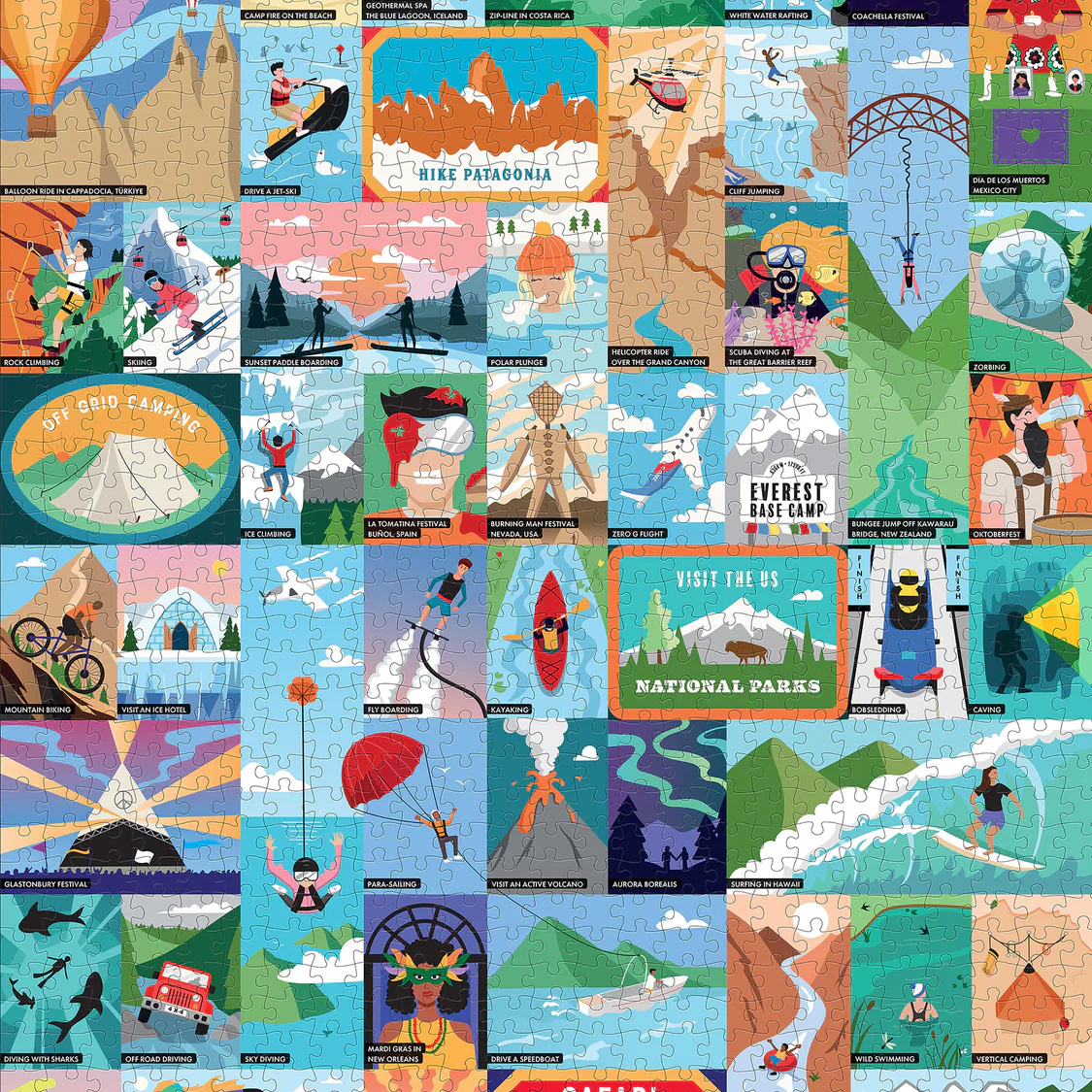 RIDLEY'S - BUCKET LIST PUZZLE:50 ADVENTURE SEEKERS | 1000PC - Image 3