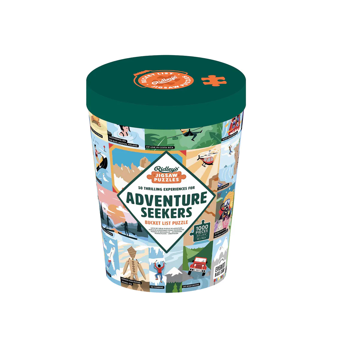 RIDLEY'S - BUCKET LIST PUZZLE:50 ADVENTURE SEEKERS | 1000PC - Image 4