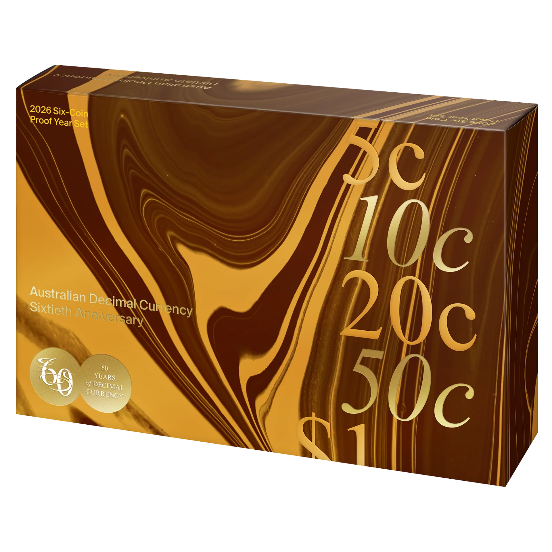 ROYAL AUSTRALIAN MINT - 2026 PROOF SIX-COIN YEAR SET | DECIMAL CURRENCY 60TH - Image 3