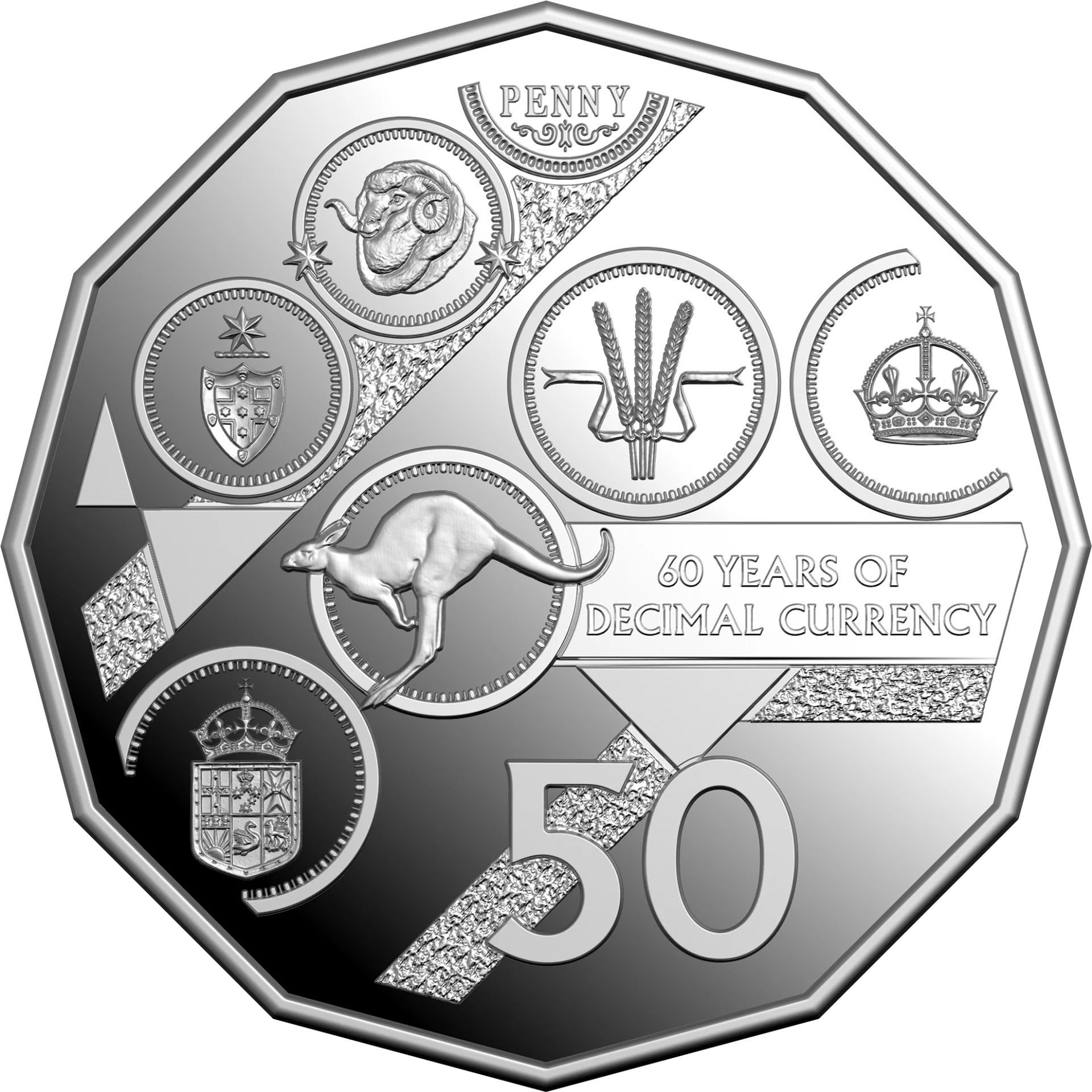ROYAL AUSTRALIAN MINT - 2026 PROOF SIX-COIN YEAR SET | DECIMAL CURRENCY 60TH - Image 4