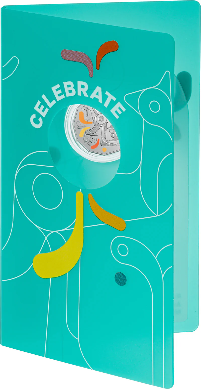 ROYAL AUSTRALIAN MINT - CELEBRATIONS | 2026 50C COLOURED UNCIRCULATED COIN - Image 2