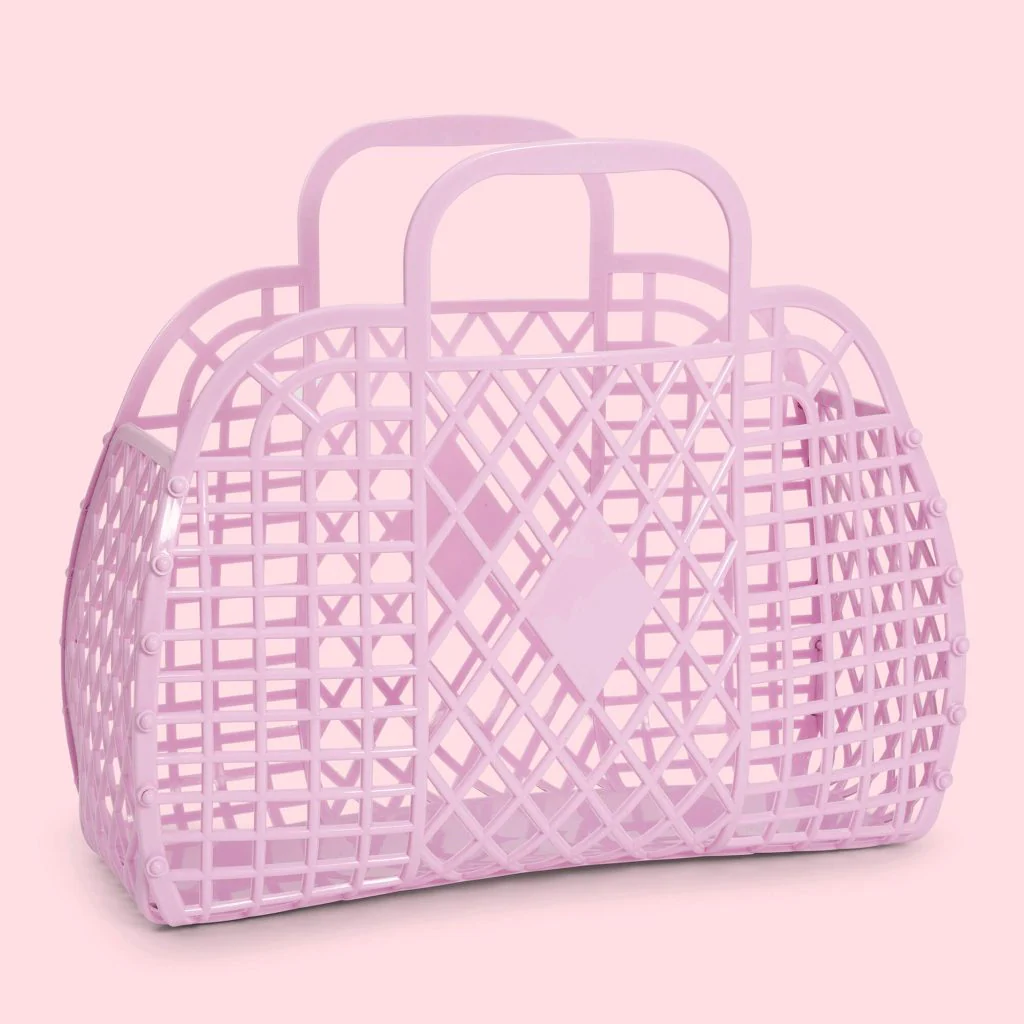 SUNJELLIES - RETRO BASKET | LARGE | LILAC - Image 3