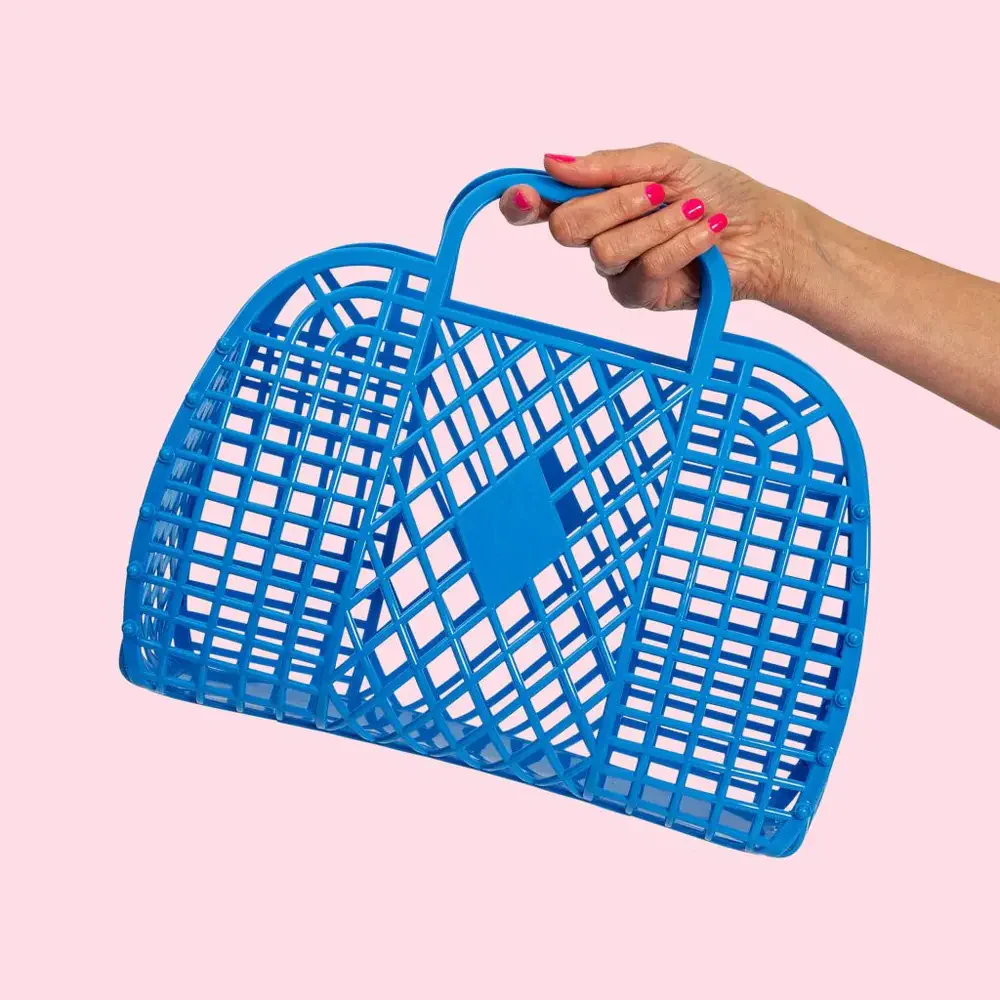SUNJELLIES - RETRO BASKET | LARGE | ROYAL BLUE - Image 2