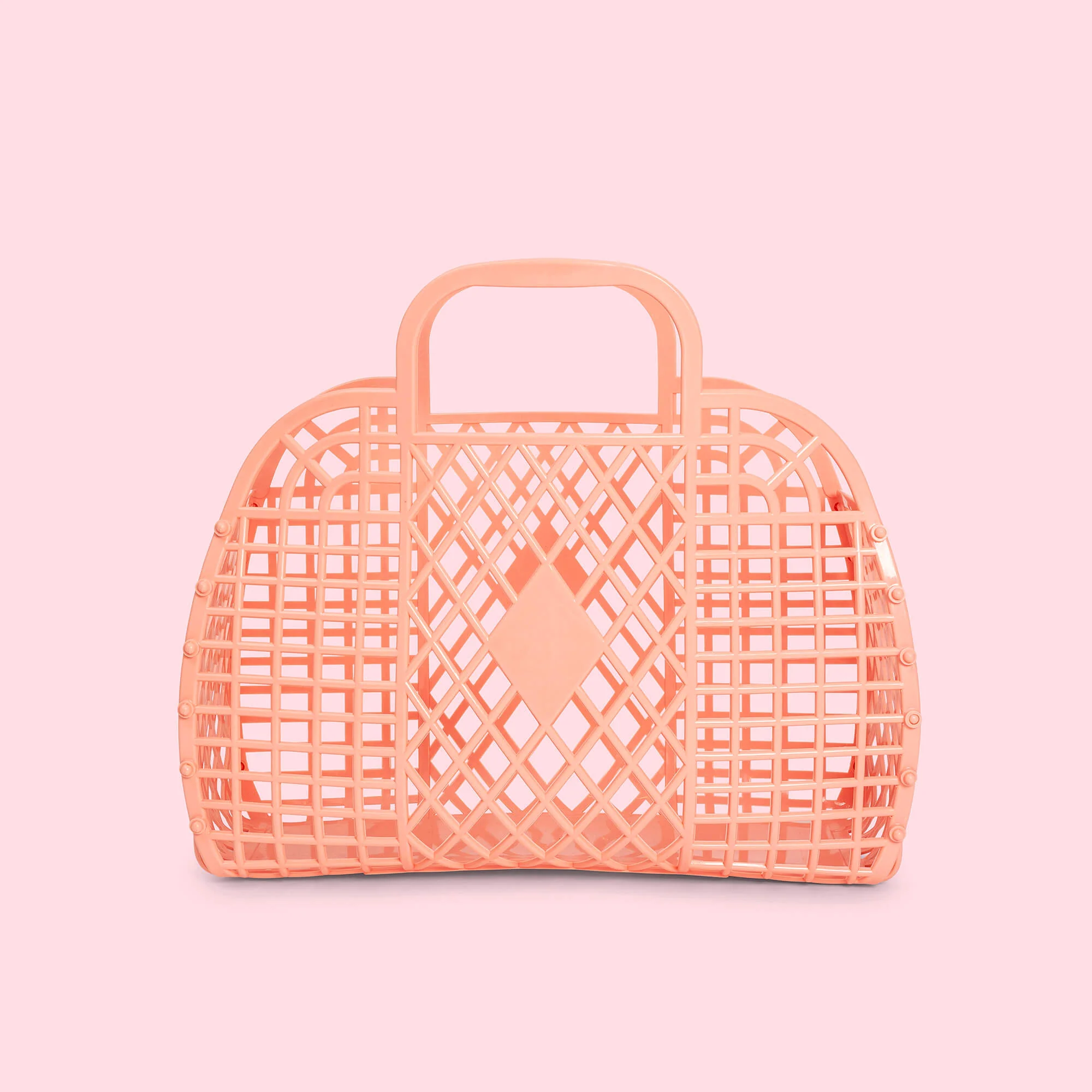 SUNJELLIES - RETRO BASKET | PEACH | SMALL - Image 2
