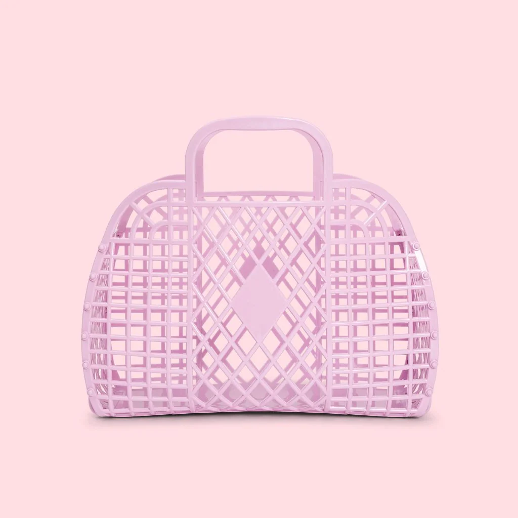 SUNJELLIES - RETRO BASKET | SMALL | LILAC - Image 2