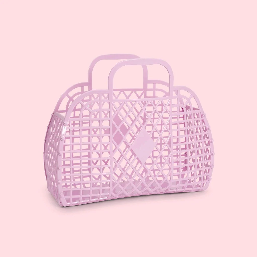 SUNJELLIES - RETRO BASKET | SMALL | LILAC - Image 3