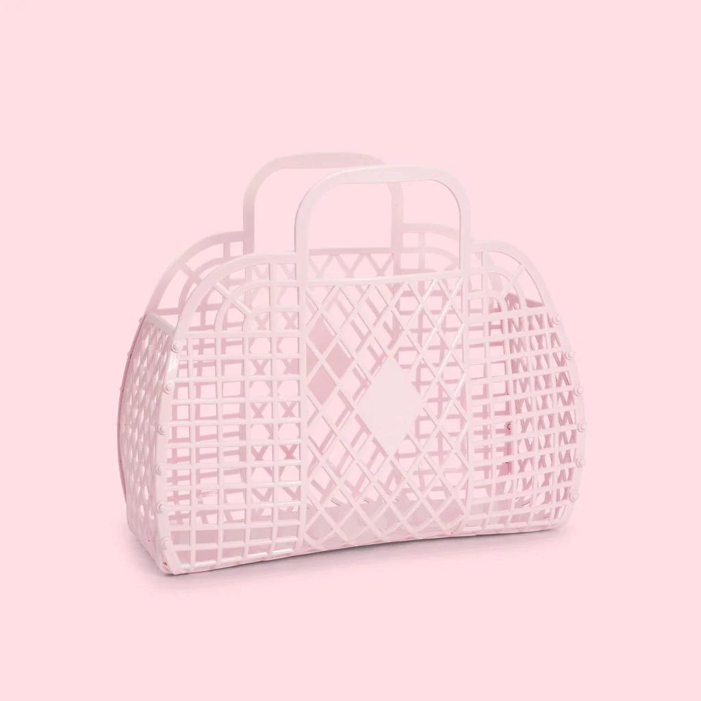 SUNJELLIES - RETRO BASKET | SMALL | PINK - Image 3