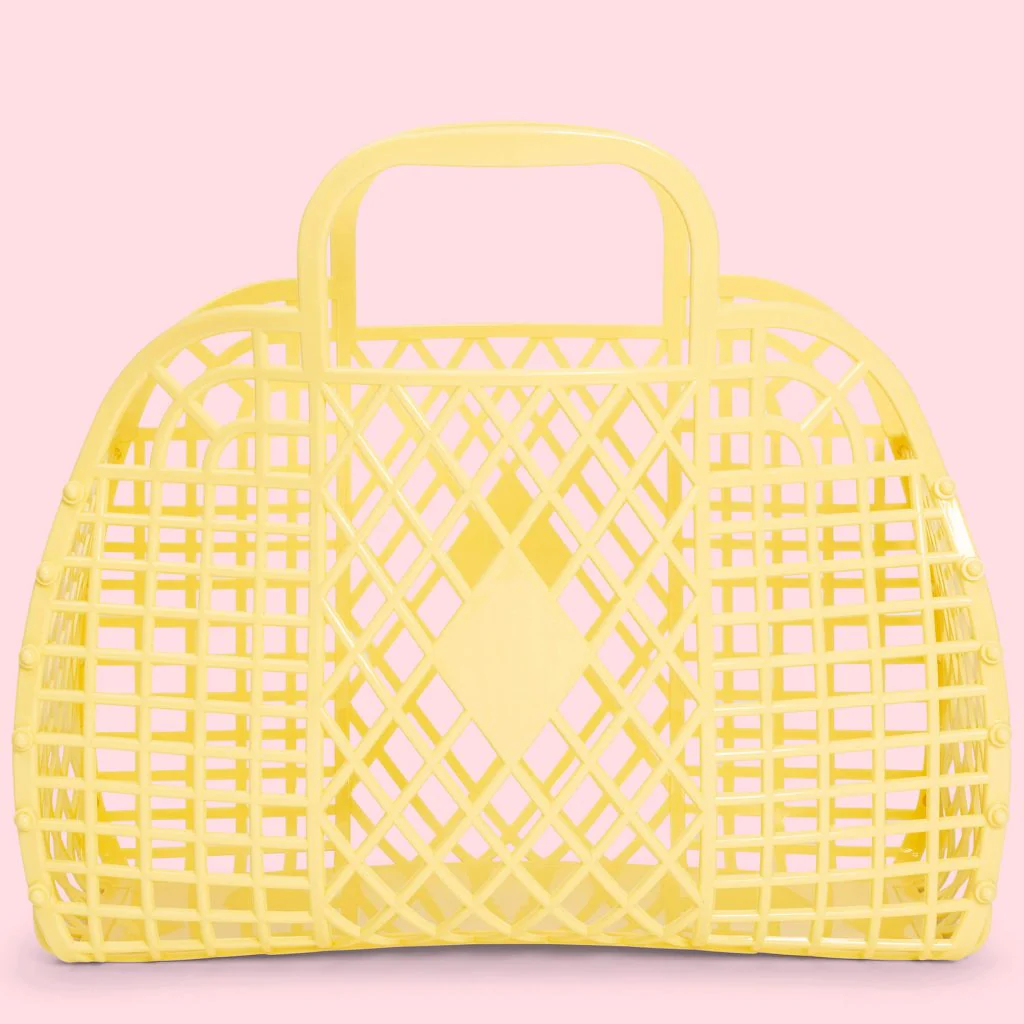 SUNJELLIES - RETRO BASKET | SMALL | YELLOW - Image 2