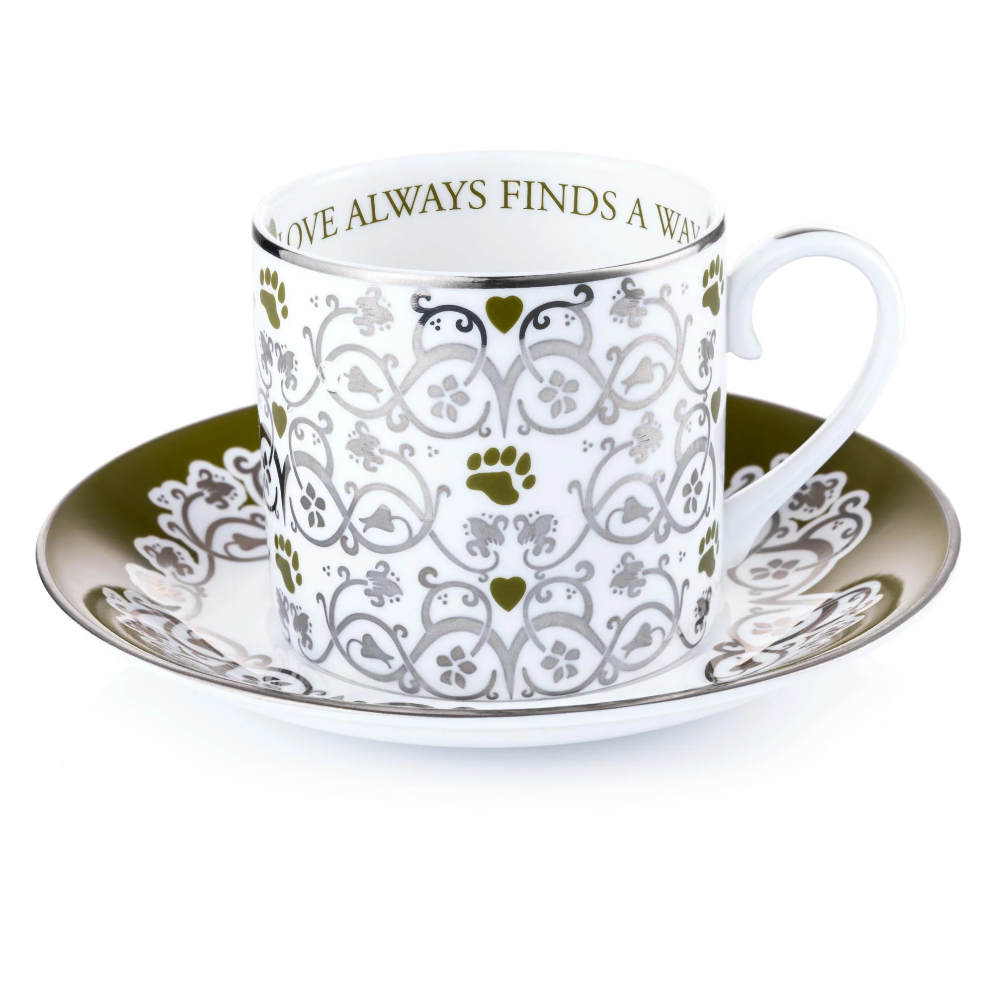 THE ENGLISH LADIES CO - CHARLIE BEARS | LABYRINTH CUP & SAUCER | LOVE ALWAYS FINDS A WAY - Image 6