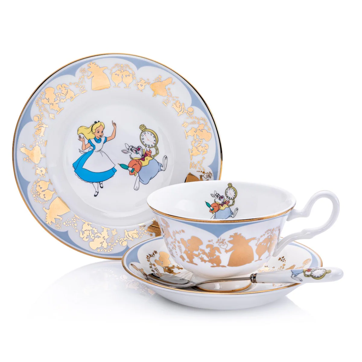 THE ENGLISH LADIES CO - DISNEY PRINCESS | ALICE IN WONDERLAND | WHITE RABBIT | CUP & SAUCER - Image 5
