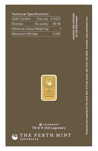 THE PERTH MINT - DUNE 2026 1G GOLD MINTED BAR - Image 4