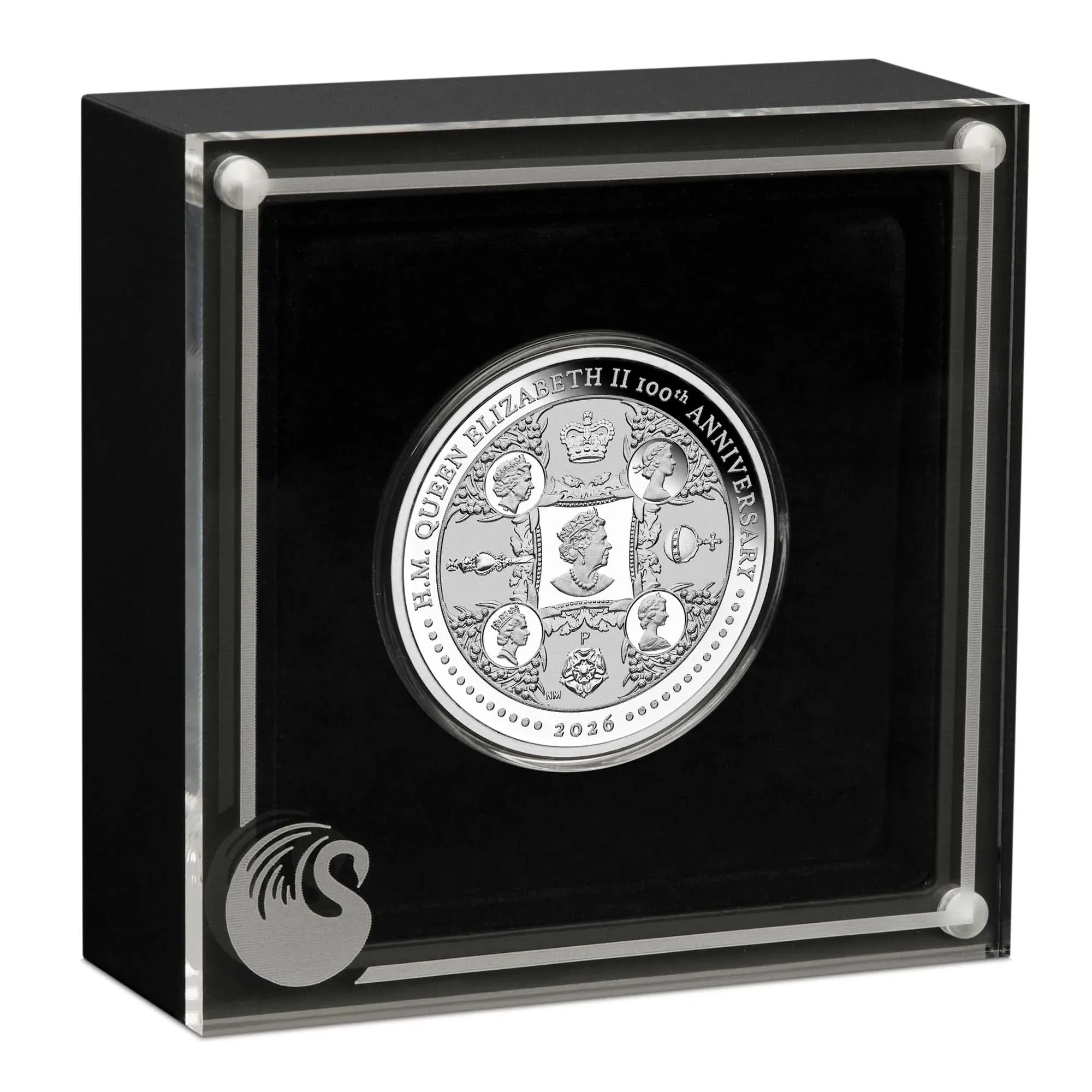 THE PERTH MINT - H.M. QUEEN ELIZABETH II 100TH ANNIVERSARY 2026 1OZ SILVER PROOF COIN - Image 4