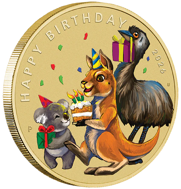 THE PERTH MINT - HAPPY BIRTHDAY 2026 STAMP AND COIN COVER - Image 3