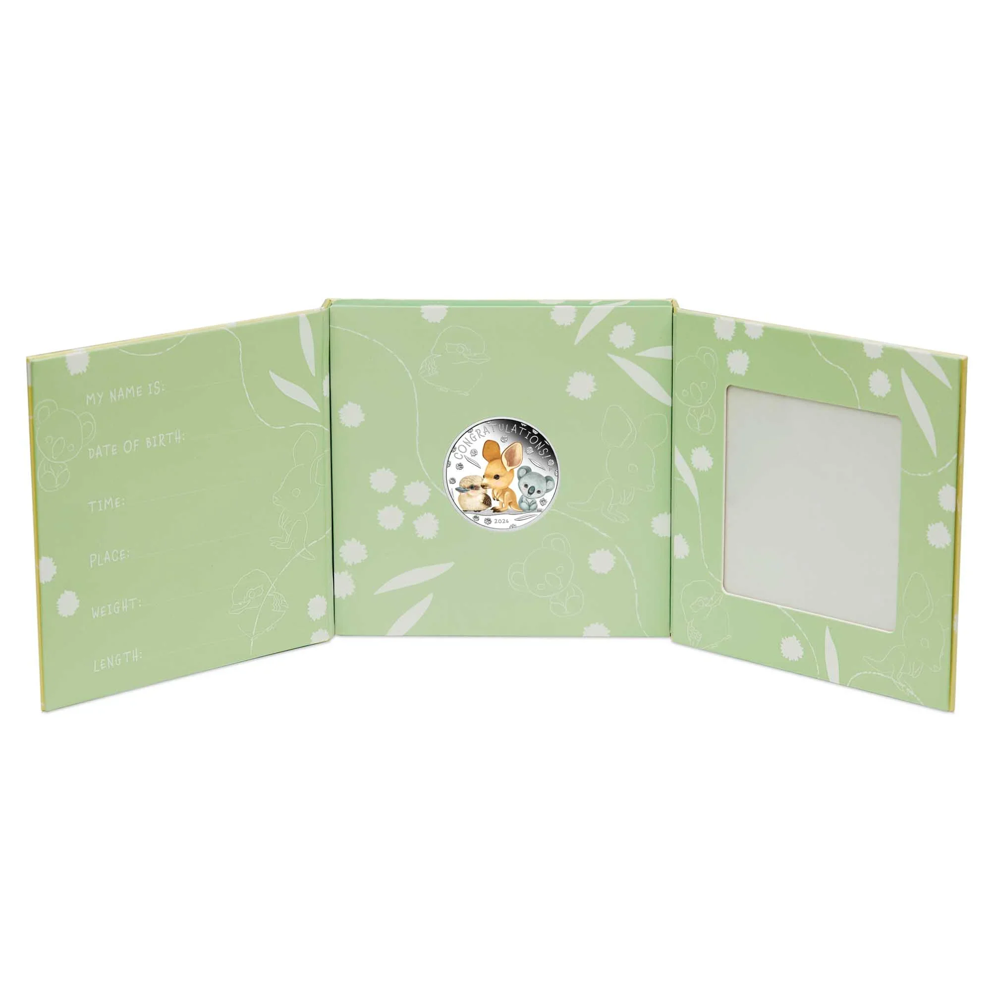 THE PERTH MINT - NEWBORN BABY 2026 1/2OZ SILVER PROOF COLOURED COIN IN CARD - Image 3