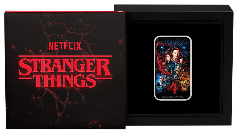 THE PERTH MINT - STRANGER THINGS | SEASON 4 2026 1OZ SILVER COLOURED RECTANGULAR COIN - Image 3