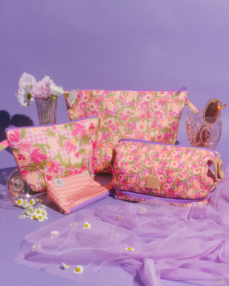 THE SOMEWHERE CO - HANDY POUCH TRIO | PETAL PARTY - Image 2