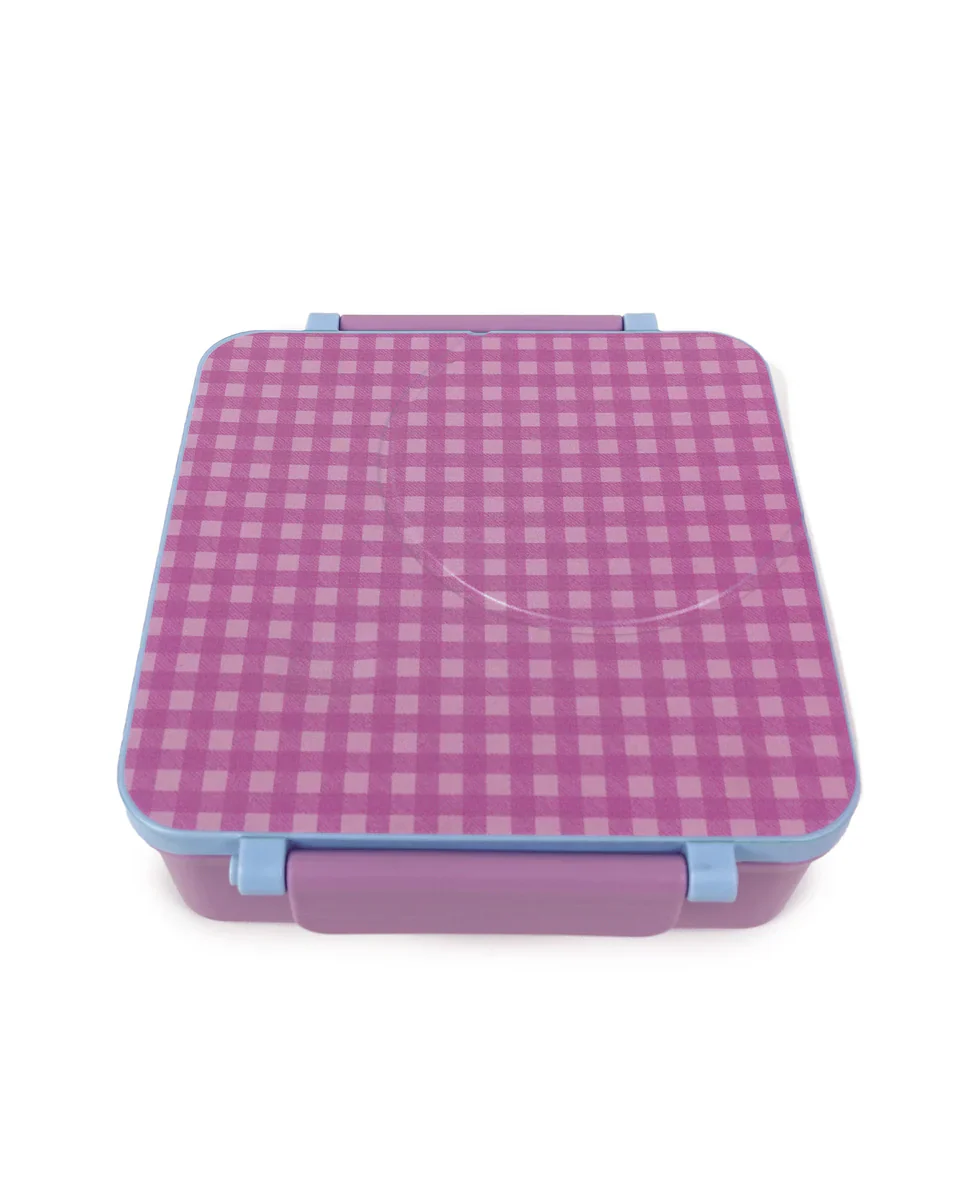 THE SOMEWHERE CO - MINI BENTO LUNCH | LILAC GINGHAM - Image 2
