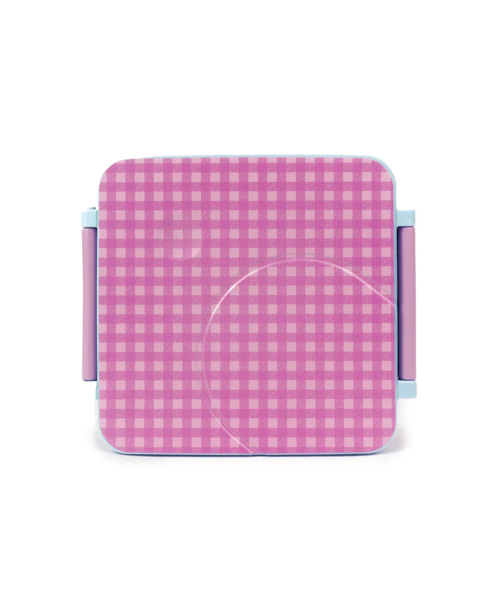 THE SOMEWHERE CO - MINI BENTO LUNCH | LILAC GINGHAM - Image 4