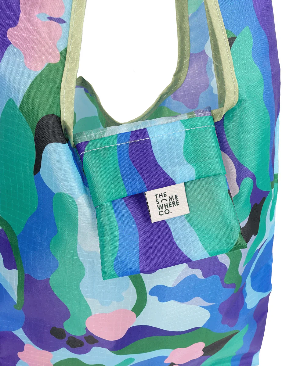 THE SOMEWHERE CO - SMALL REUSABLE SHOPPING BAG | HONEYDEW - Image 2